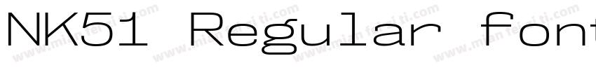 NK51 Regular font字体转换
